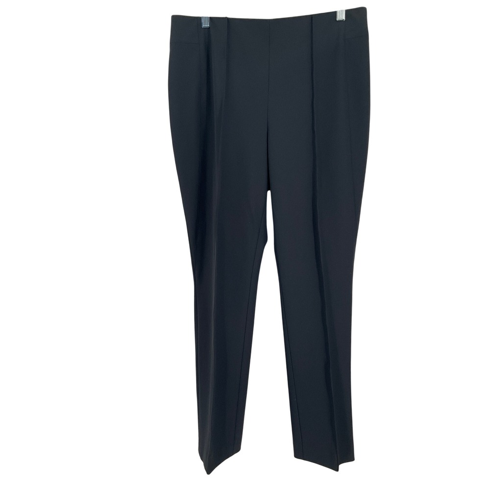 Antonio‎ Melani Dress Pants Women 12 Black Stretch Professional Minimalist